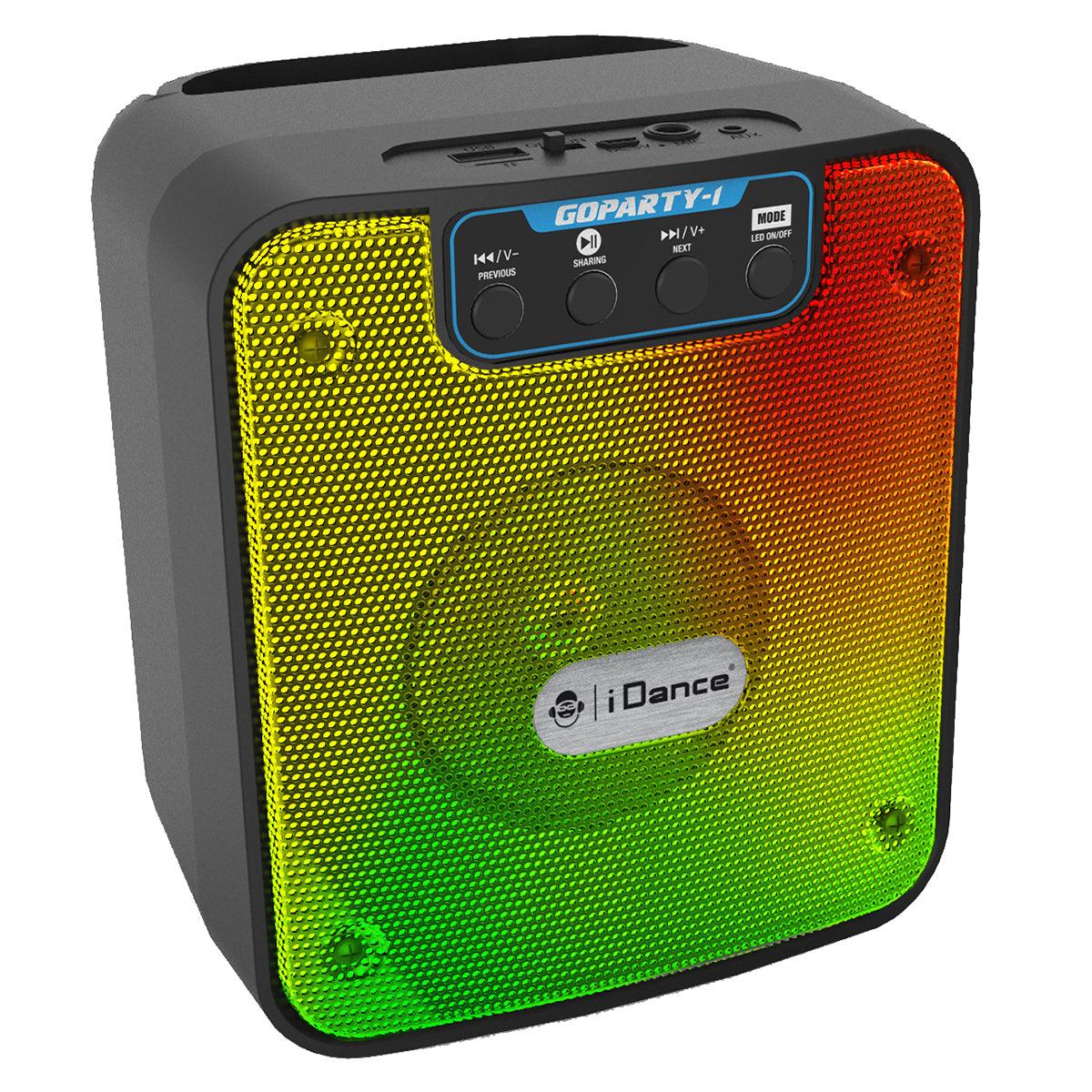 iDance GoParty 1 Rechargeable BT Wireless Speaker with Disco Lights ~ 5W - DY Pro Audio