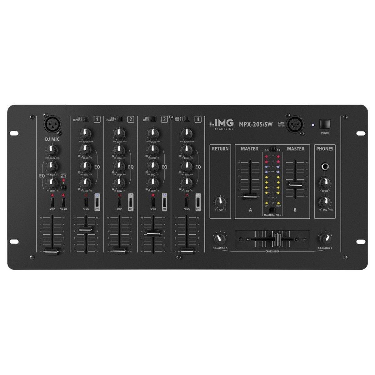 IMG Stageline MPX-205/SW Stereo DJ Mixer - DY Pro Audio