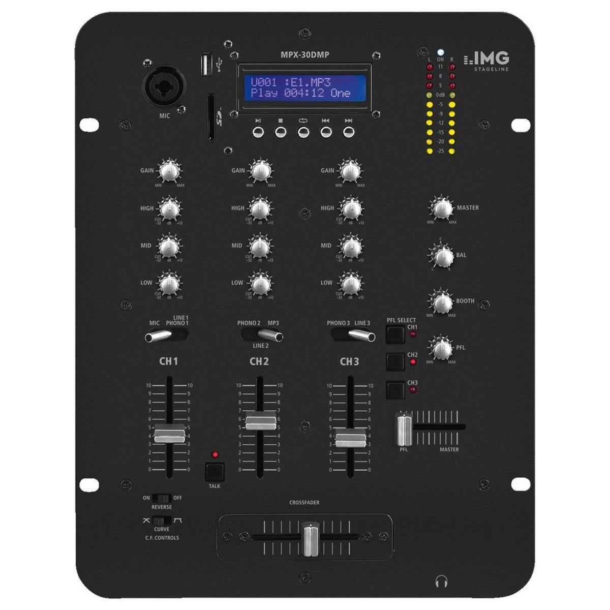 IMG Stageline MPX-30DMP Stereo DJ Mixer & MP3 Player - DY Pro Audio