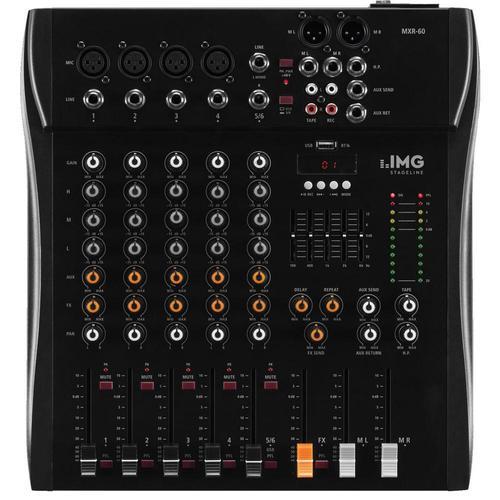 IMG Stageline MXR-60 6 Channel Mixer - DY Pro Audio