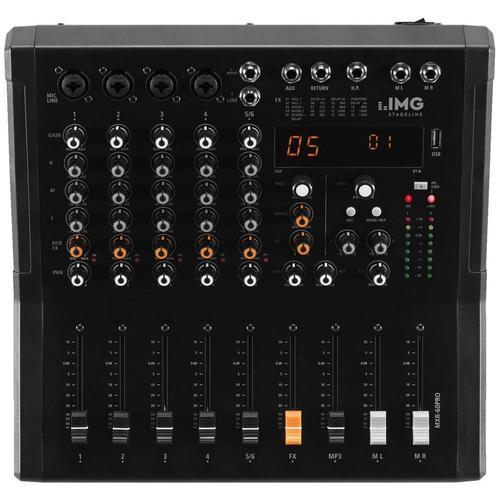 IMG Stageline MXR-60Pro 6 Channel Mixer - DY Pro Audio