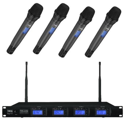 IMG Stageline TXS646 Quad Mic System Handheld - DY Pro Audio