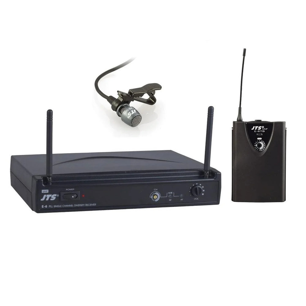 JTS E-6 E-6TB+CM-501 UHF Bodypack Wireless System - DY Pro Audio