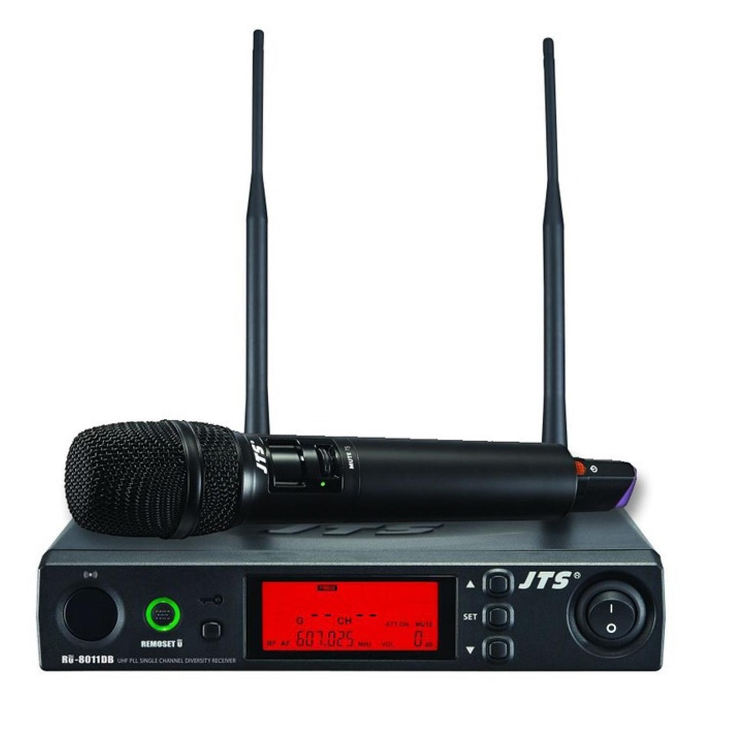 JTS RU-8011DB RU-G3TH 606.5 - 642 MHz Single Channel UHF Handheld Wireless System - DY Pro Audio