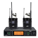 JTS UHF PLL Dual Channel Beltpack Wireless Microphone System - DY Pro Audio