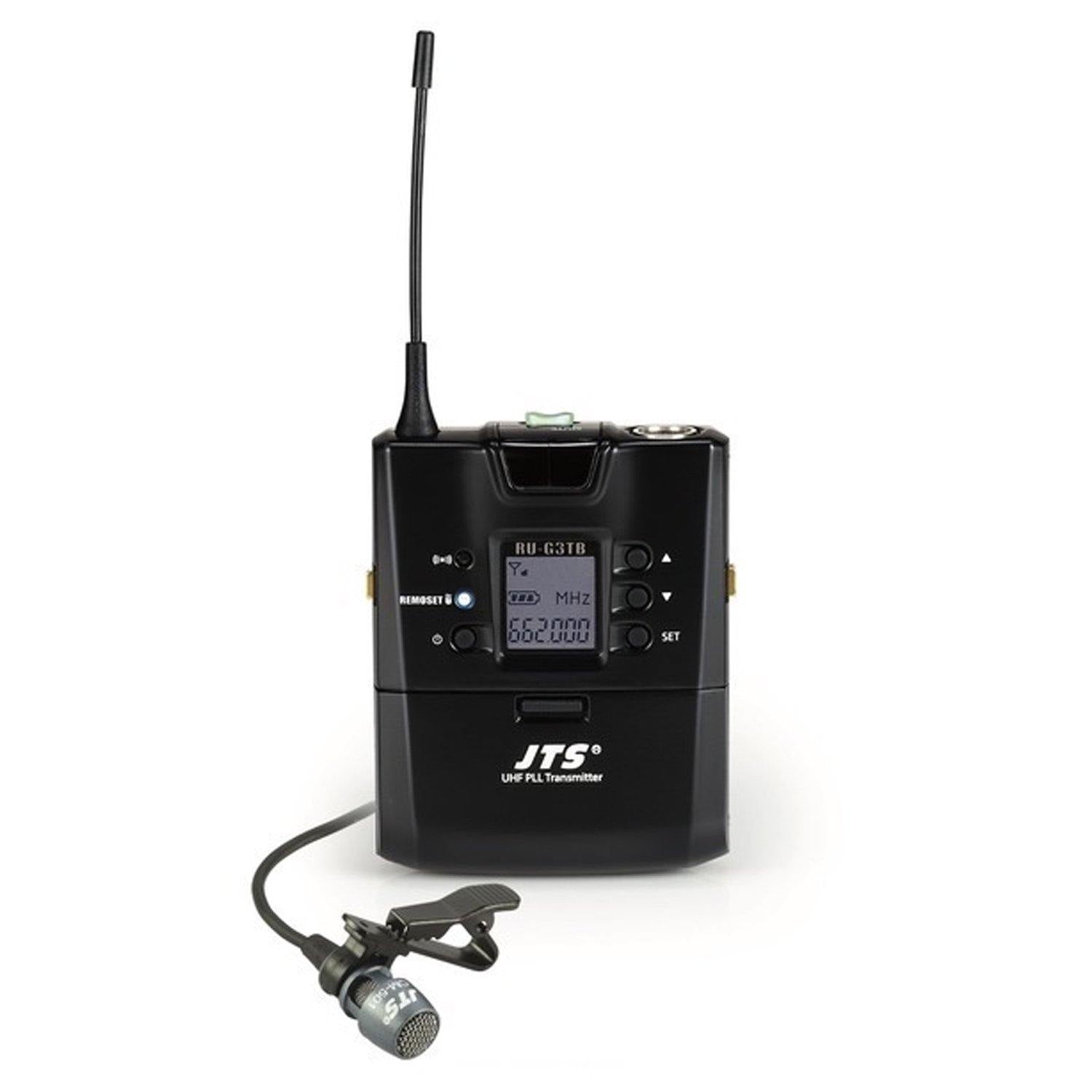 JTS UHF PLL Dual Channel Beltpack Wireless Microphone System - DY Pro Audio