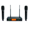 JTS UHF PLL Dual Channel Diversity Handheld Wireless Microphone System