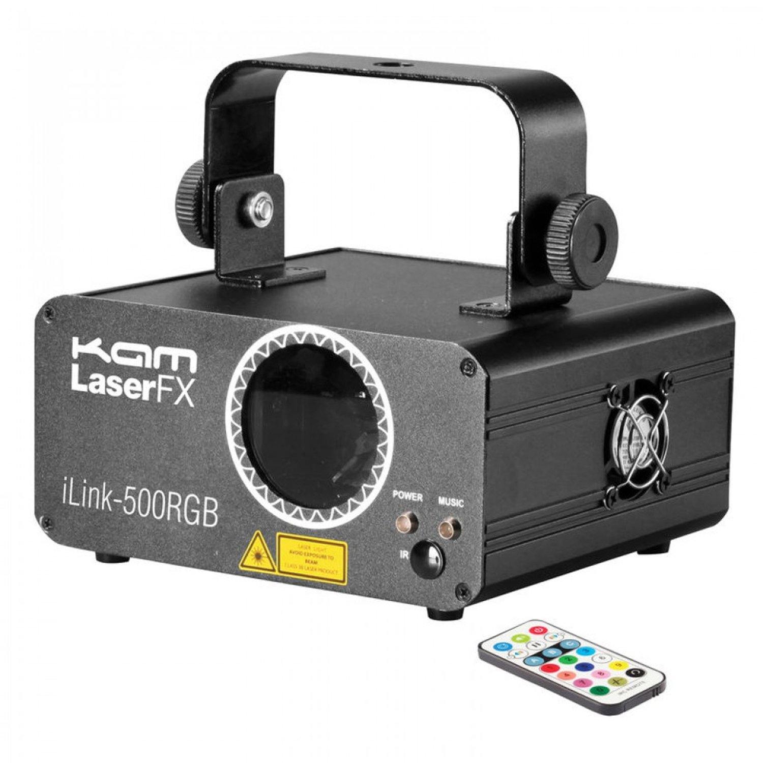 KAM iLink 500RGB Multi-Colour 300mW Laser Lighting Effect - DY Pro Audio