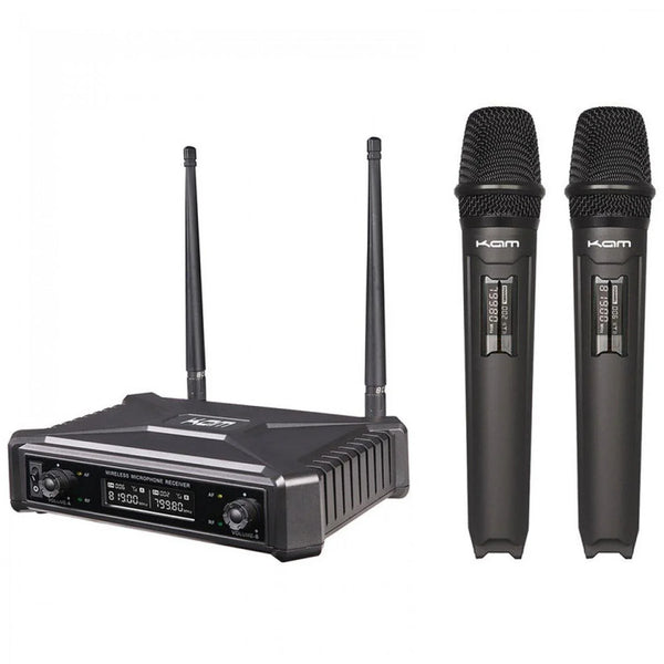 Kam KWM11PRO UHF Dual Handheld Wireless Microphone - DY Pro Audio
