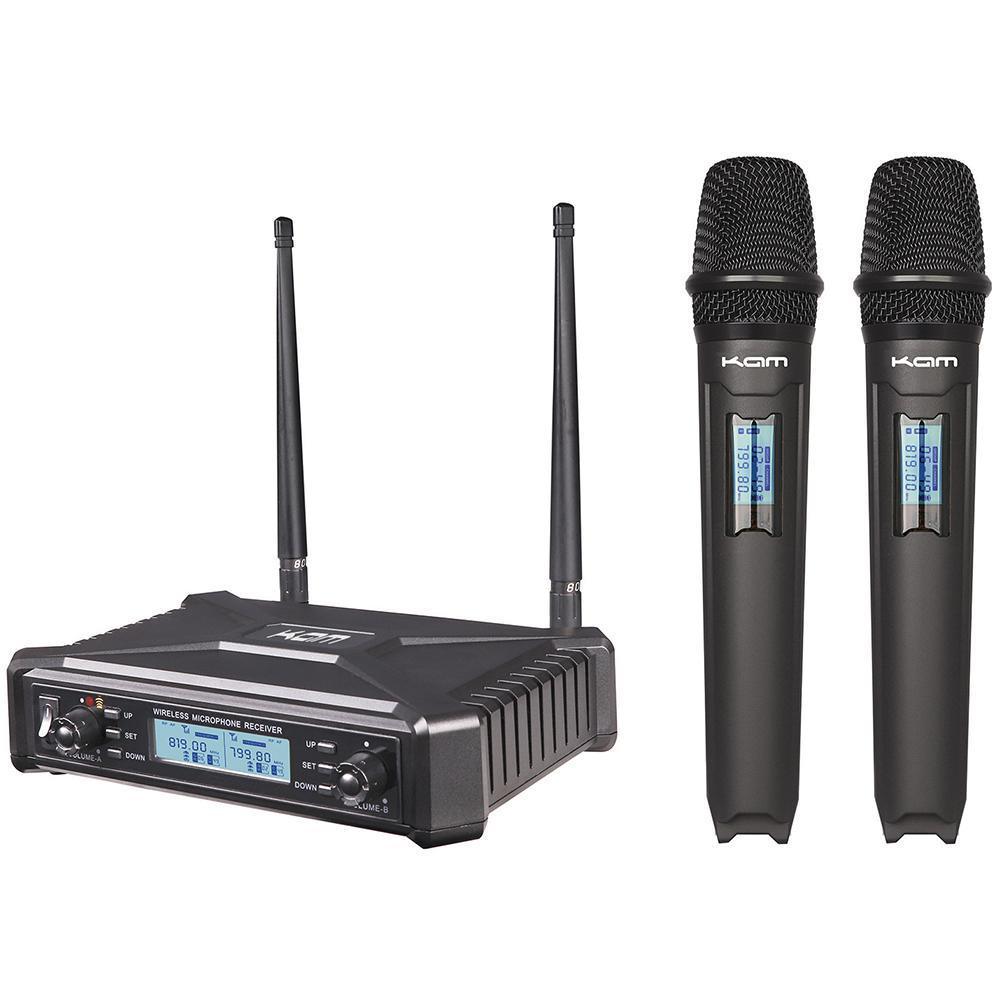 Kam KWM1920 Dual UHF Handheld Wireless Microphone System - DY Pro Audio