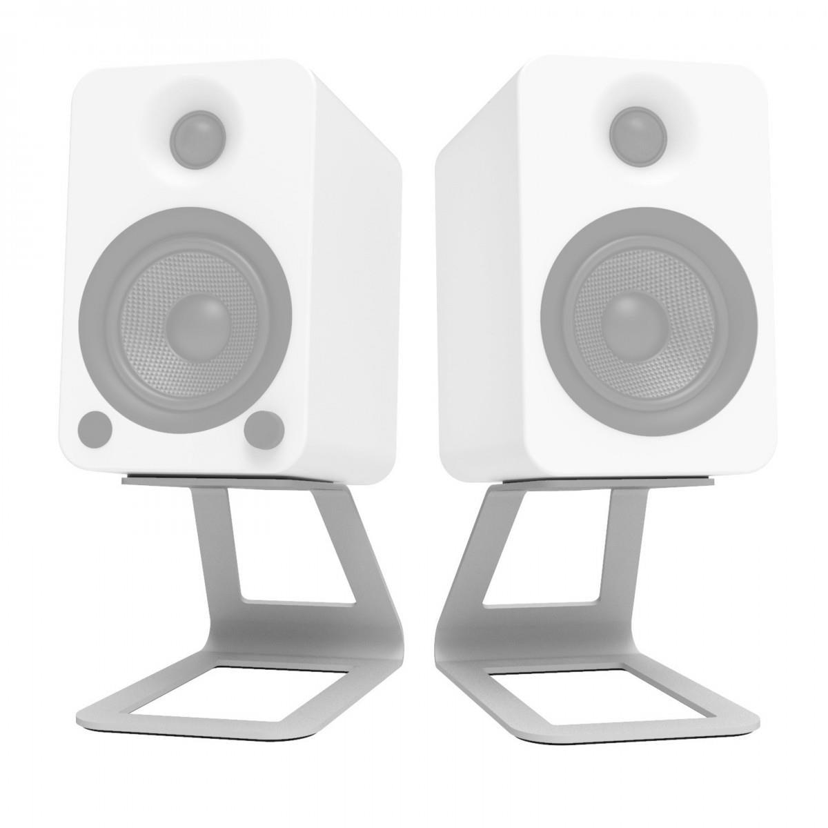 Kanto SE4 Elevated Desktop Speaker Stands (Medium) White - DY Pro Audio