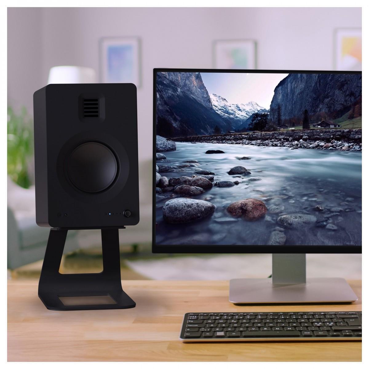 Kanto SE6 Elevated Desktop Speaker Stands (Large) Black - DY Pro Audio