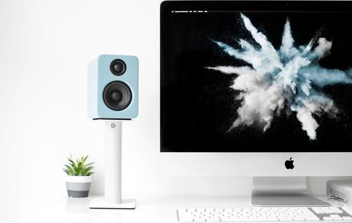 Kanto SP6 Heavy Duty Desktop Speaker Stands 6"- White - DY Pro Audio