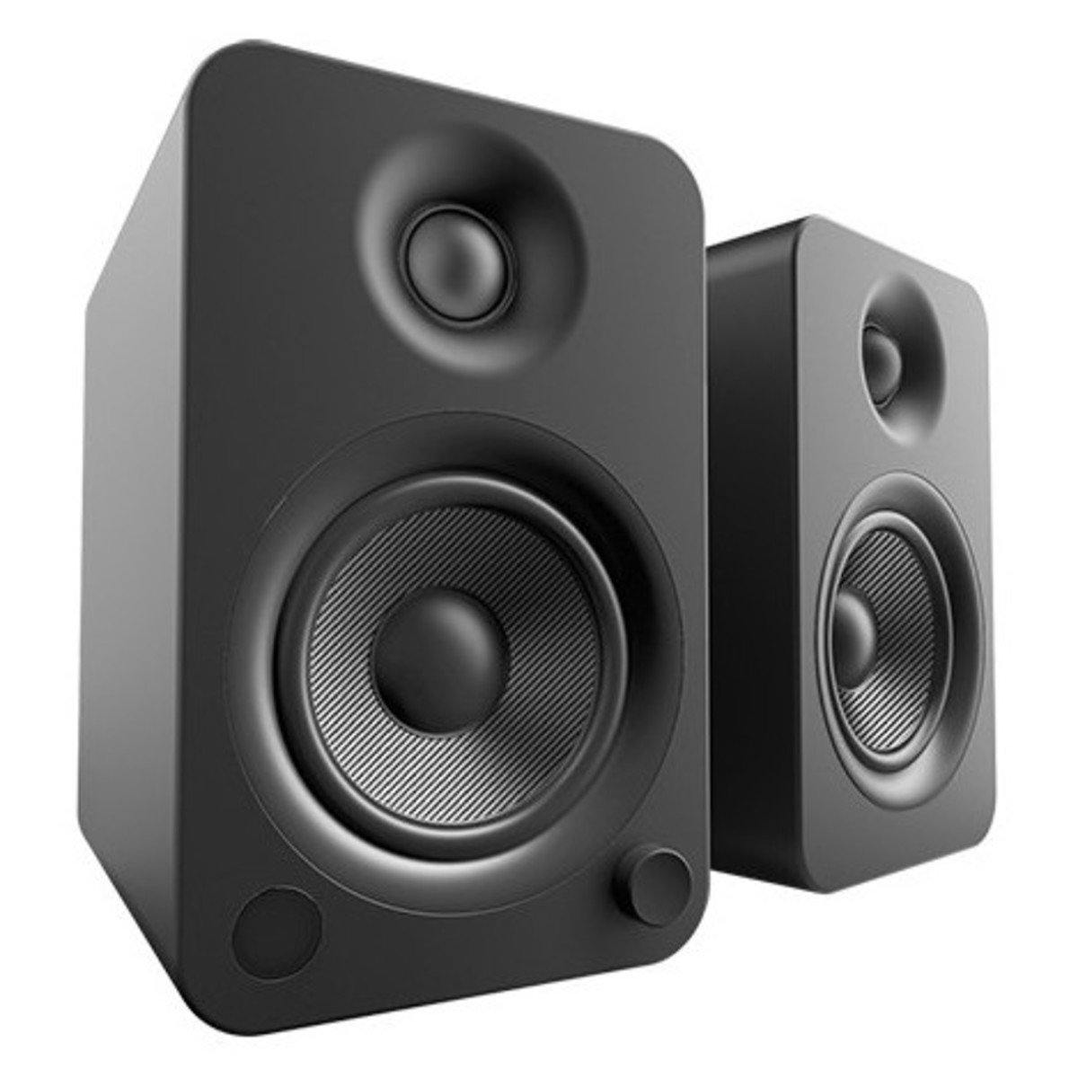 Kanto YU4 Powered Bookshelf Speakers - Matte Black - DY Pro Audio