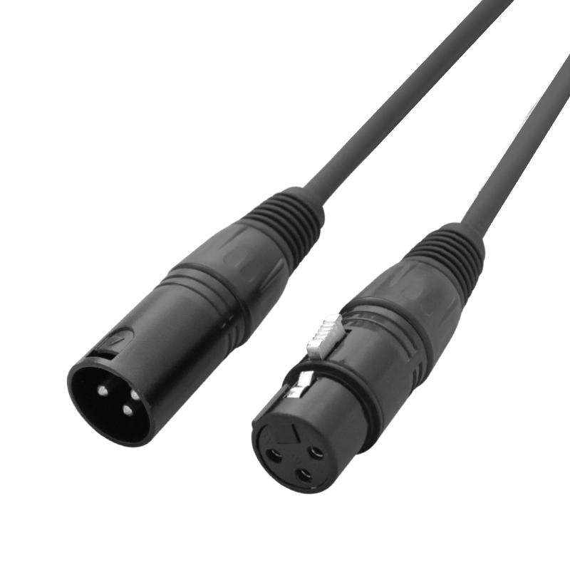 LEDJ 0.5m 3-Pin Male XLR – 3-Pin Female XLR DMX Cable - DY Pro Audio