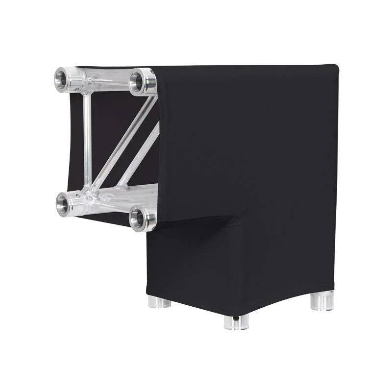 LEDJ Black 2 Way 90 Degree Corner Quad Truss Sleeve/Sock - DY Pro Audio
