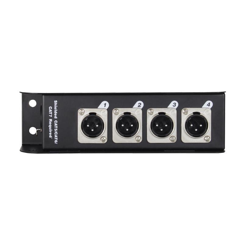 LEDJ EtherCON to DMX Multicore Adaptor 3-Pin Male XLR Plugs - DY Pro Audio
