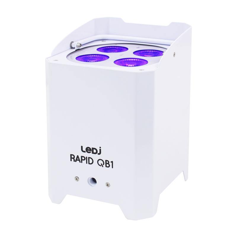 LEDJ Rapid QB1 HEX RGBWAUV (White Housing) - DY Pro Audio