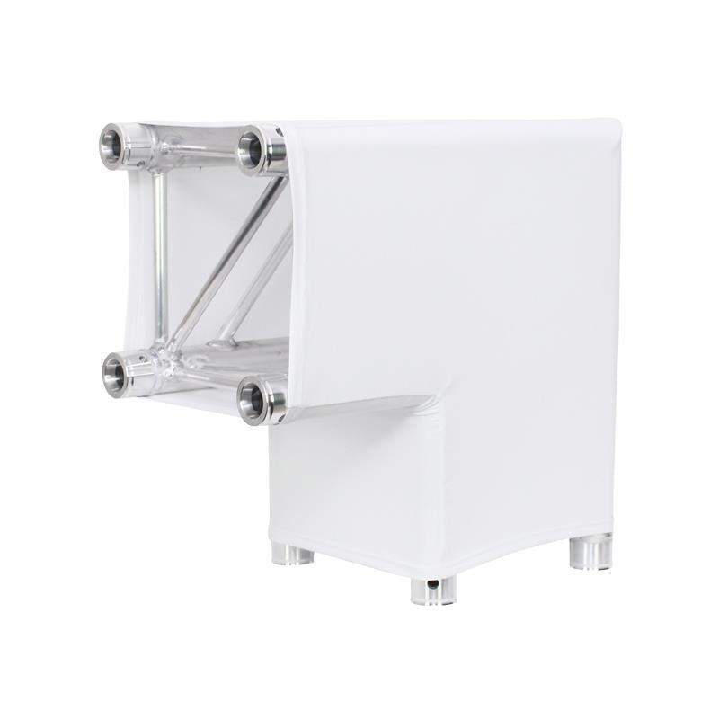 LEDJ White 2 Way 90 Degree Corner Quad Truss Sleeve/Sock - DY Pro Audio