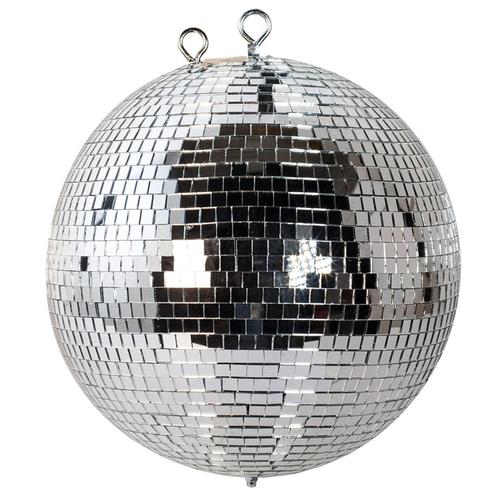 Lightweight Silver Glitter Mirror Ball Wedding Party Disco Dance DJ (300mm 12") - DY Pro Audio