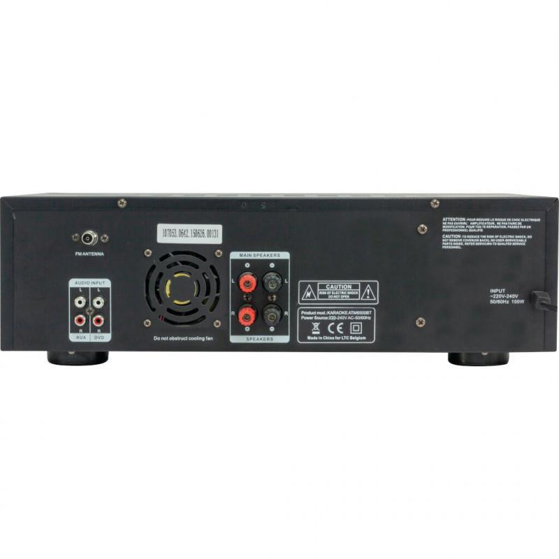 LTC ATM6500BT Hifi Stereo Amplifier 2 x 50w with Karaoke, FM & Bluetooth - DY Pro Audio