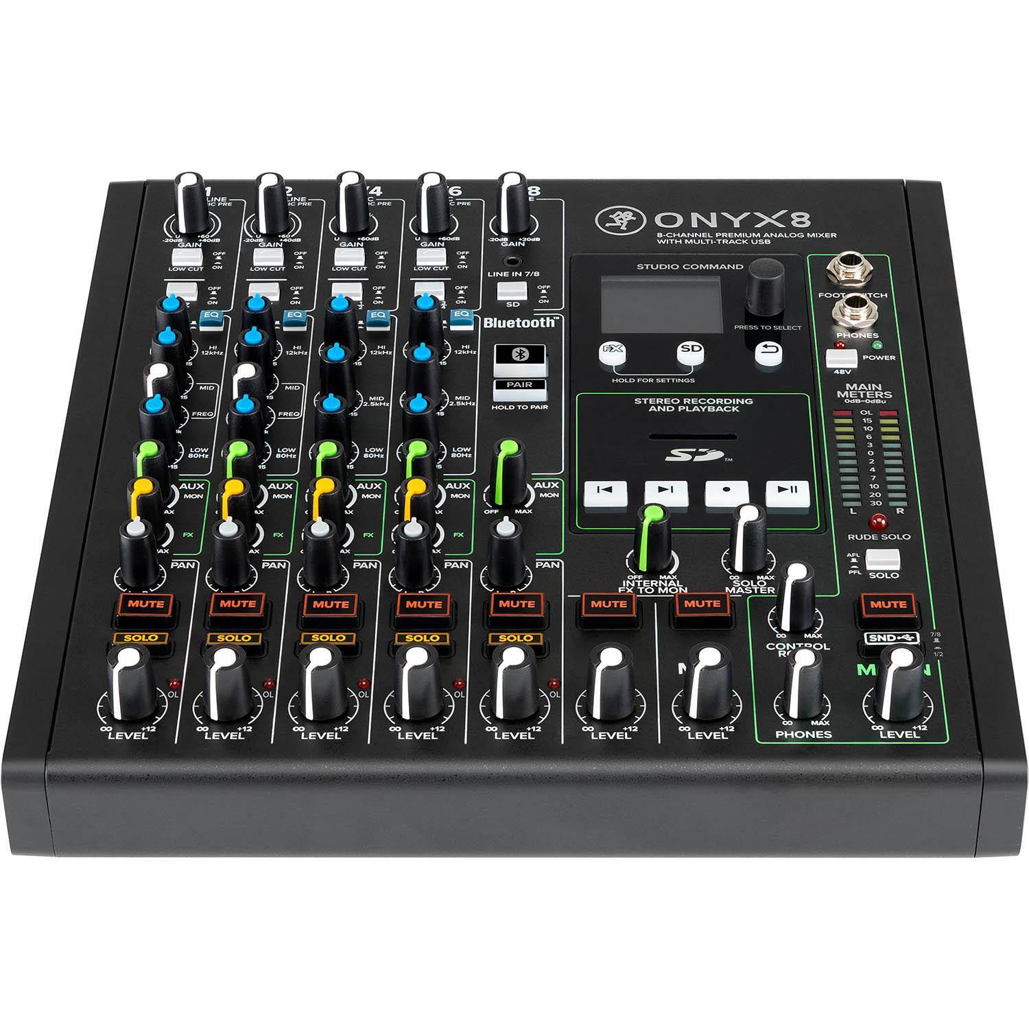 Mackie Onyx8 8 Channel Mixer with Multi-Track USB - DY Pro Audio