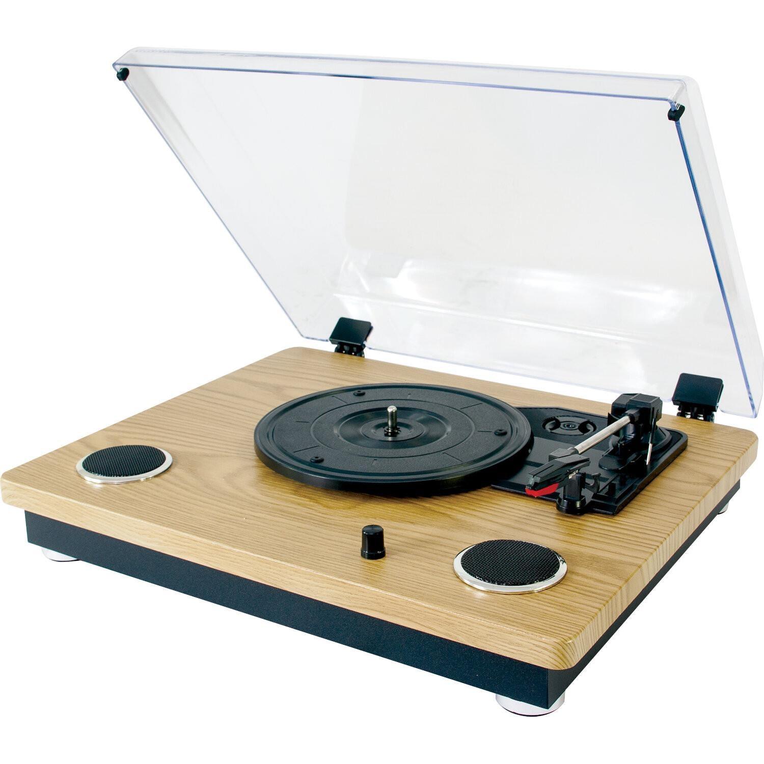 Madison MAD-RT300SP-MKII Vintage Turntable with Speakers, Bluetooth, USB - DY Pro Audio