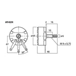 Monacor AT-62H L-Pad Attenuator 100W 8 Ohm Wirewound Volume Control - DY Pro Audio