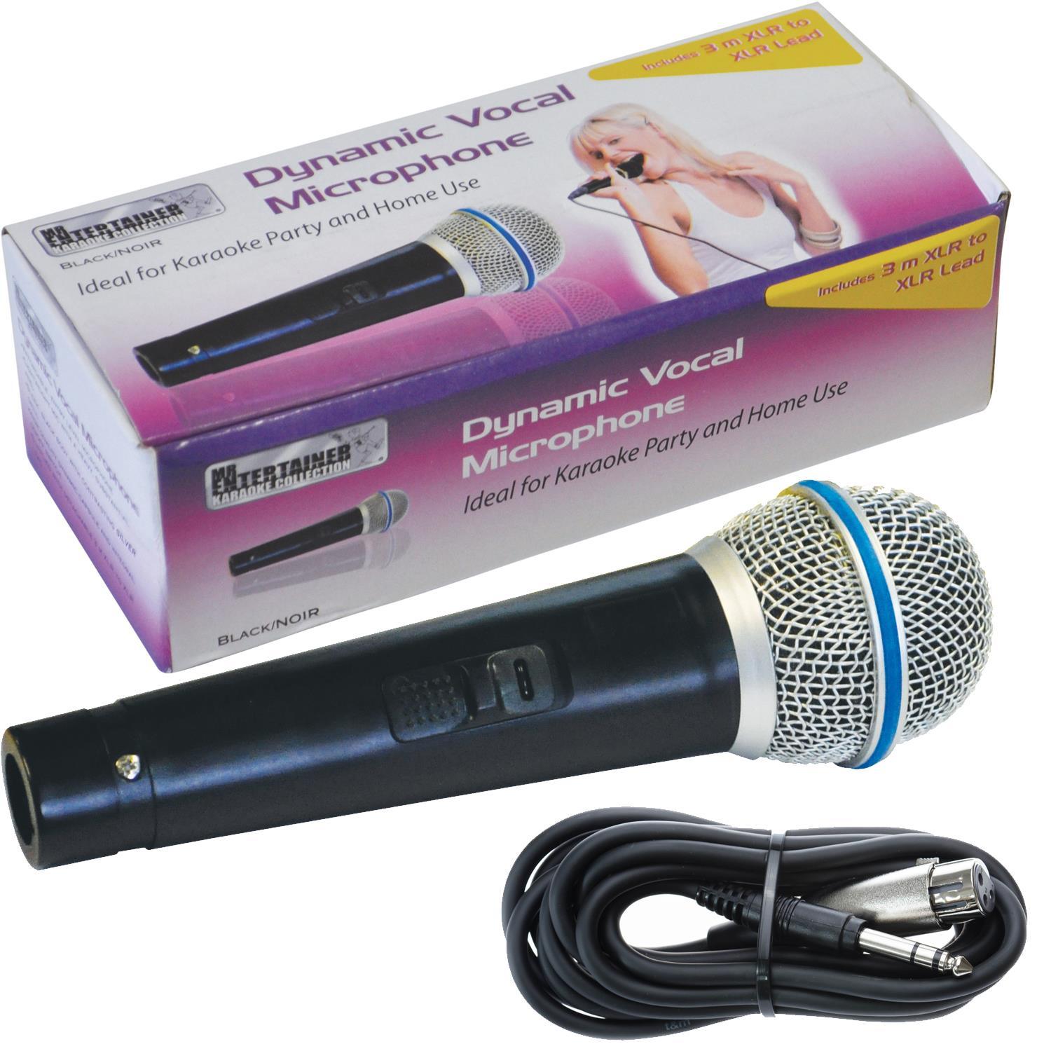 Mr Entertainer Dynamic Handheld Karaoke Microphone With Lead - DY Pro Audio