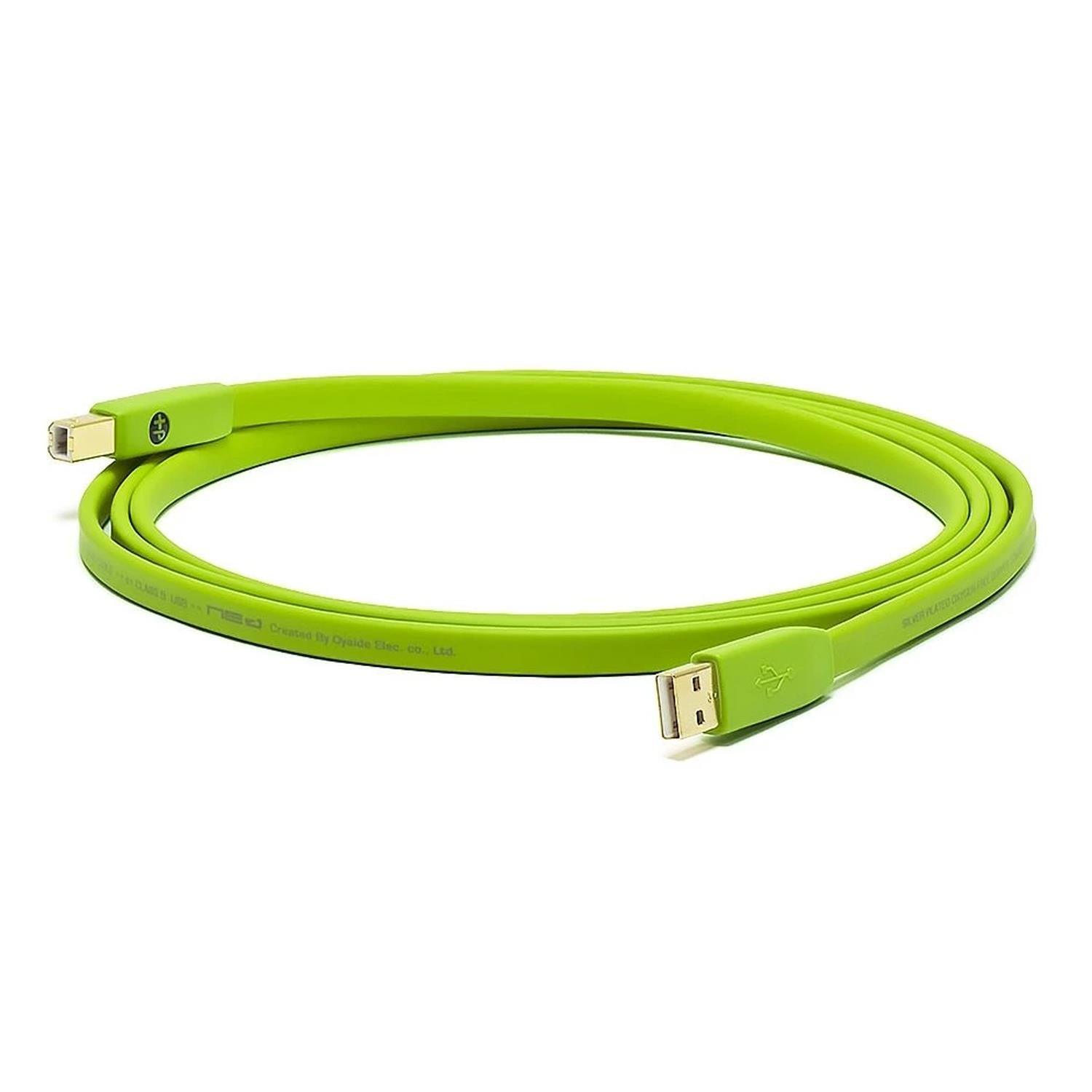 Neo Oyaide d+ USB Class B 1M Green - DY Pro Audio