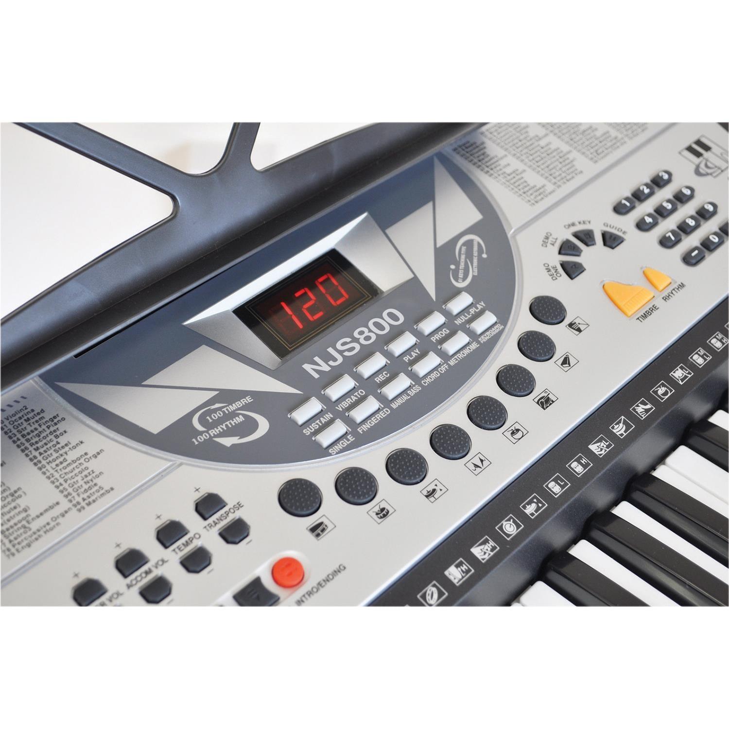 NJS 61 Key Full Size Digital Electronic Keyboard Kit - DY Pro Audio