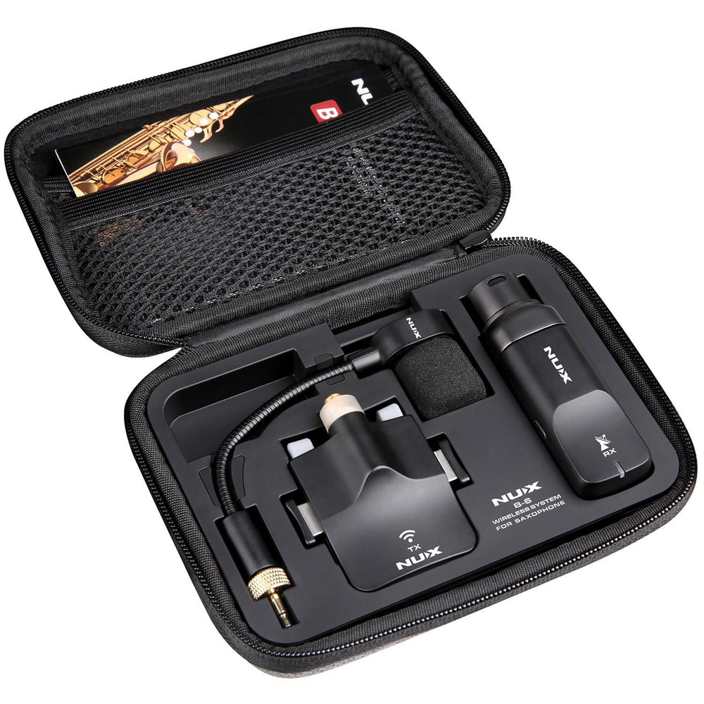 NUX B - 6 Wireless Saxophone Microphone System 2.4GHz