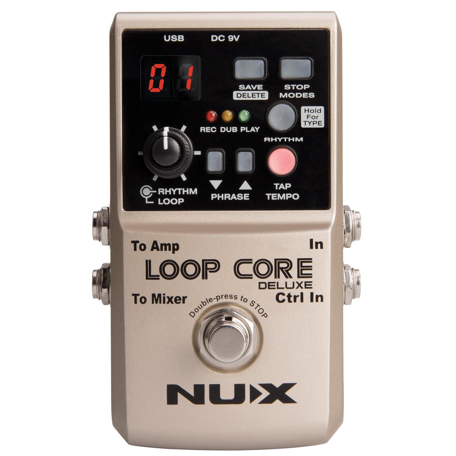 NUX Loop Core Deluxe 24-bit Looper Pedal Bundle - DY Pro Audio