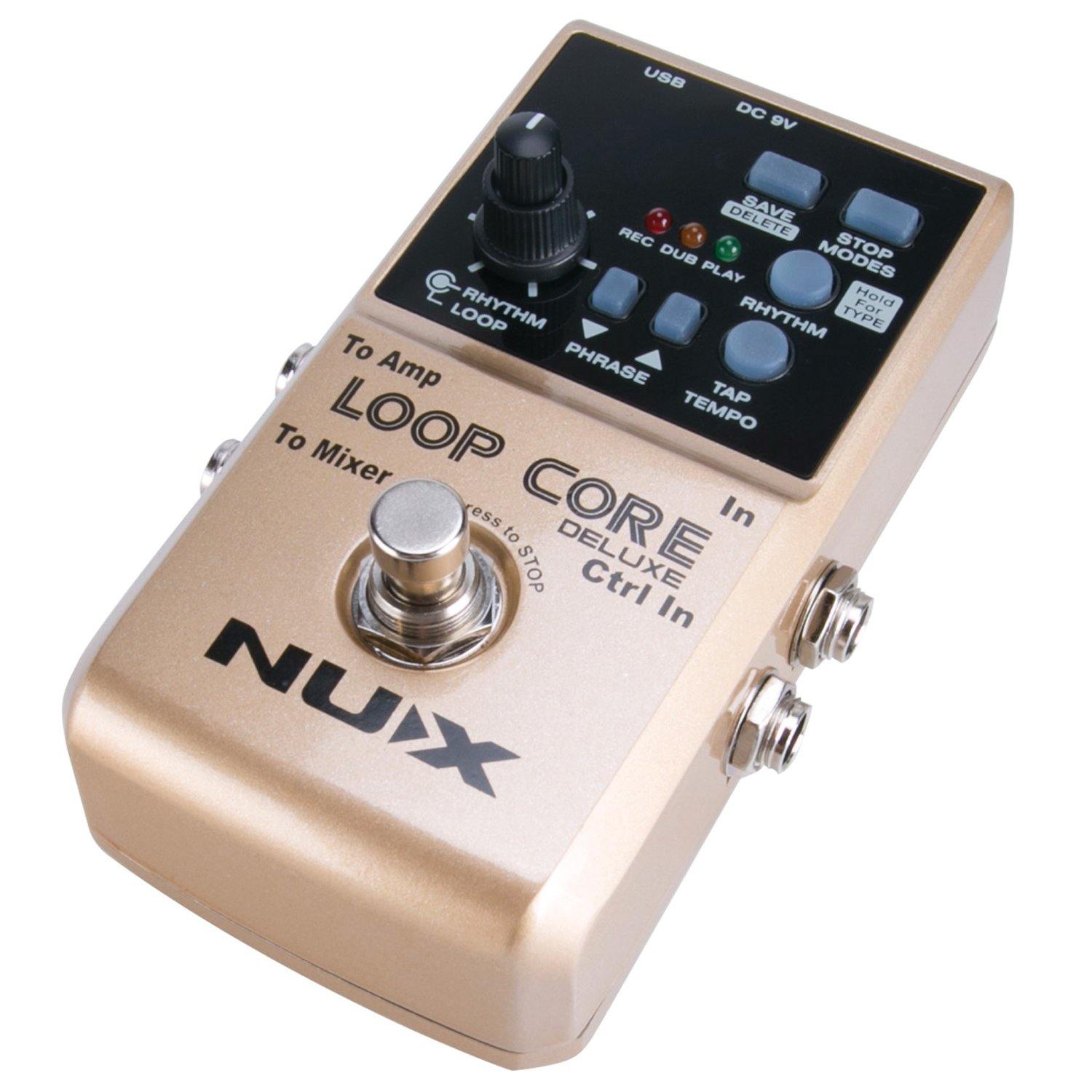 NUX Loop Core Deluxe 24-bit Looper Pedal Bundle - DY Pro Audio