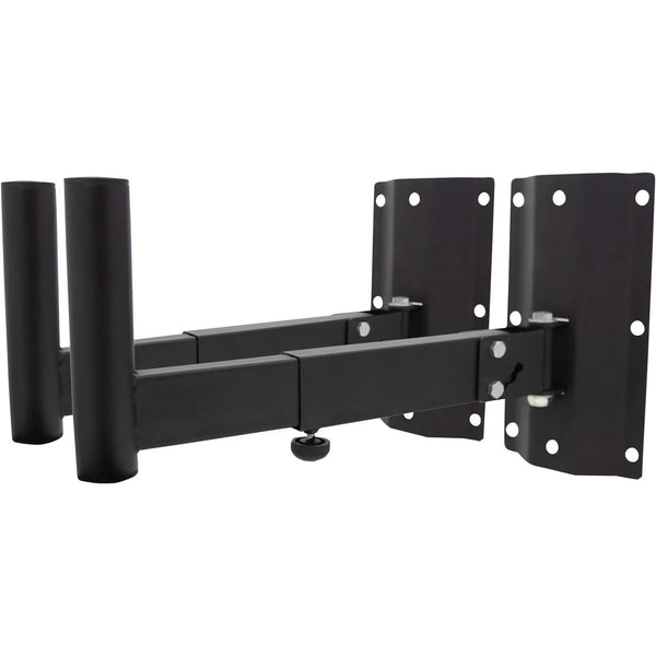 Pair of Soundlab Black 35mm Heavy Duty Adjustable Speaker Wall bracket - DY Pro Audio