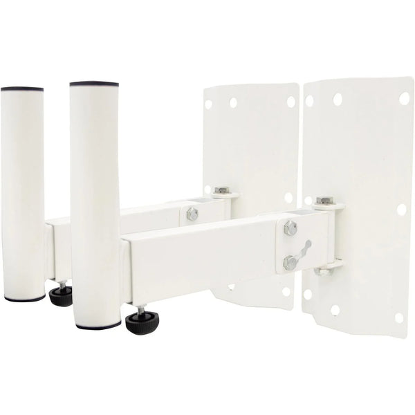 Pair of Soundlab White 35mm Heavy Duty Adjustable Speaker Wall bracket - DY Pro Audio