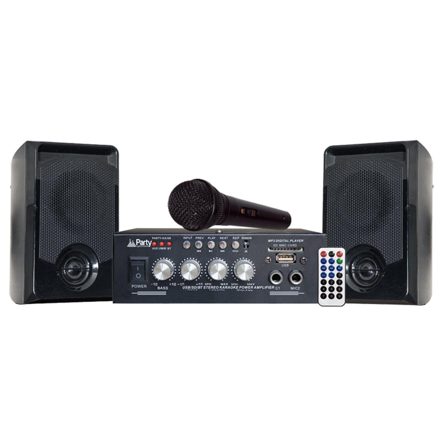 Party Light & Sound Karaoke Set with USB/SD & Bluetooth - DY Pro Audio