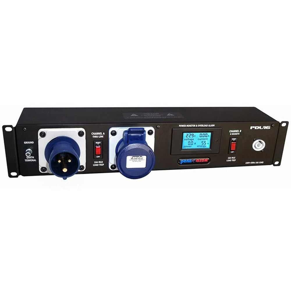 Penn Elcom 16A Rack Mount PDU PowerCon Sockets