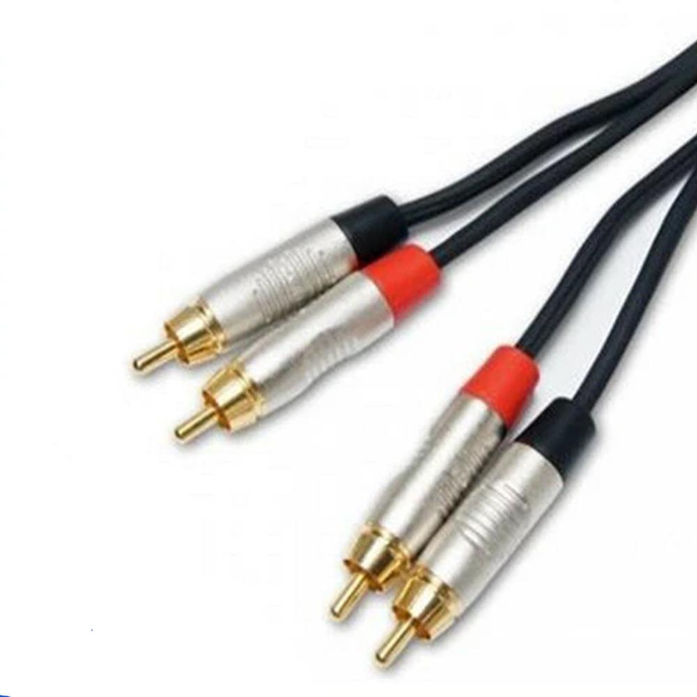 Penn Elcom 1m Twin RCA to RCA Audio Cable Twin Phono - DY Pro Audio