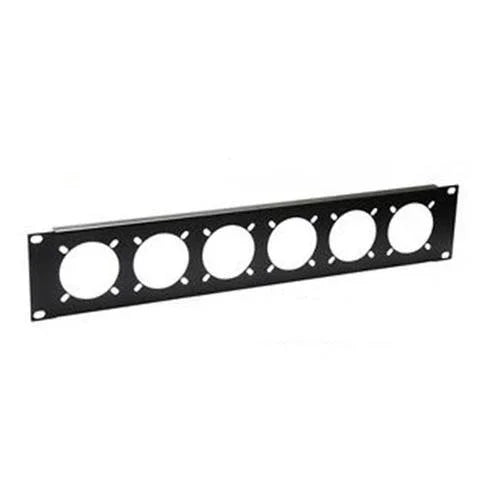 Penn Elcom 2U Rack Panel Punched for 6 x 16Amp Connectors - DY Pro Audio