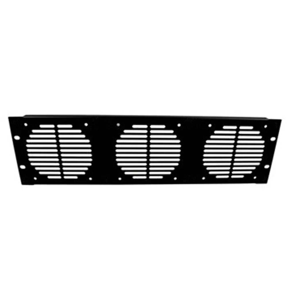 Penn Elcom R1268/3UK/F3 3U Rack Panel Punched for 3 Fans - DY Pro Audio