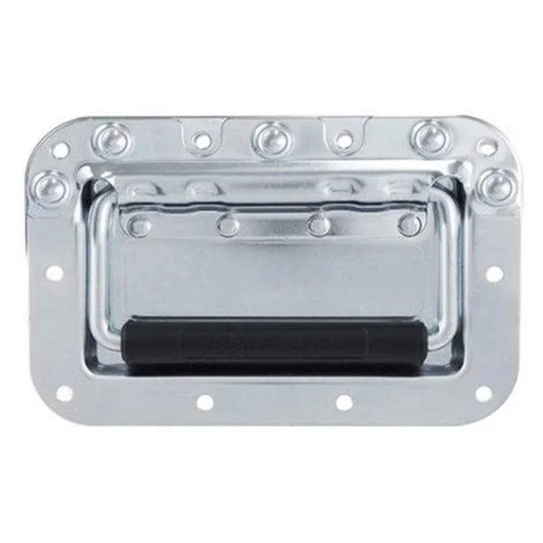 Penn Elcom Silver Recessed Flip Handle 107 x 160mm - DY Pro Audio