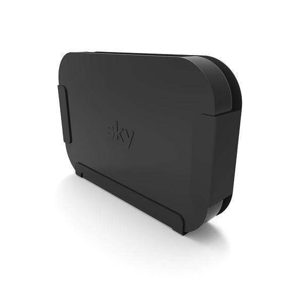 Penn Elcom Sky Q Mini Box Wall Bracket Gloss Black - DY Pro Audio