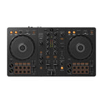 Pioneer DDJ-FLX4, DM-40 Black, Laptop Stand & Headphones Bundle - DY Pro Audio