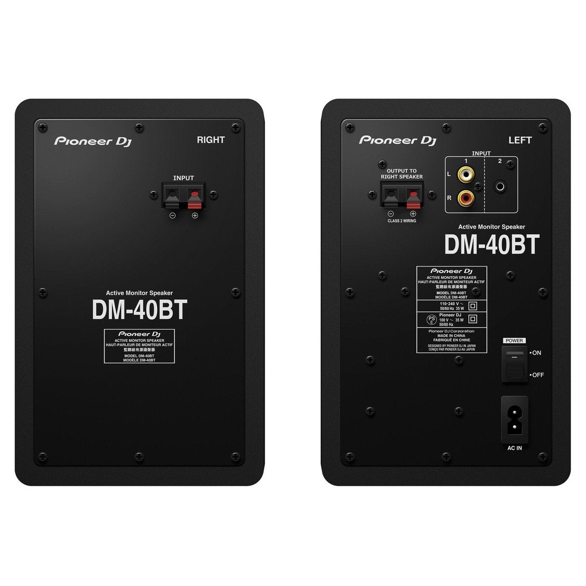 Pioneer DM-40D-BT Black Active Monitors (Pair) - DY Pro Audio