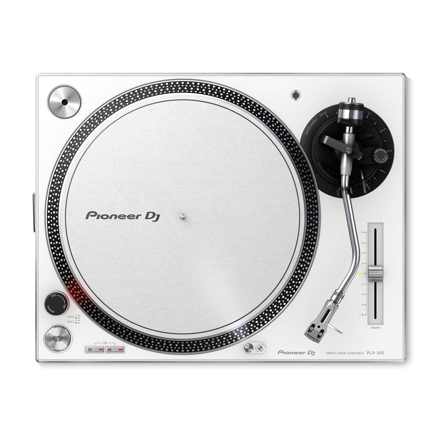 Pioneer PLX-500 White Pro DJ Direct Drive Turntable - DY Pro Audio