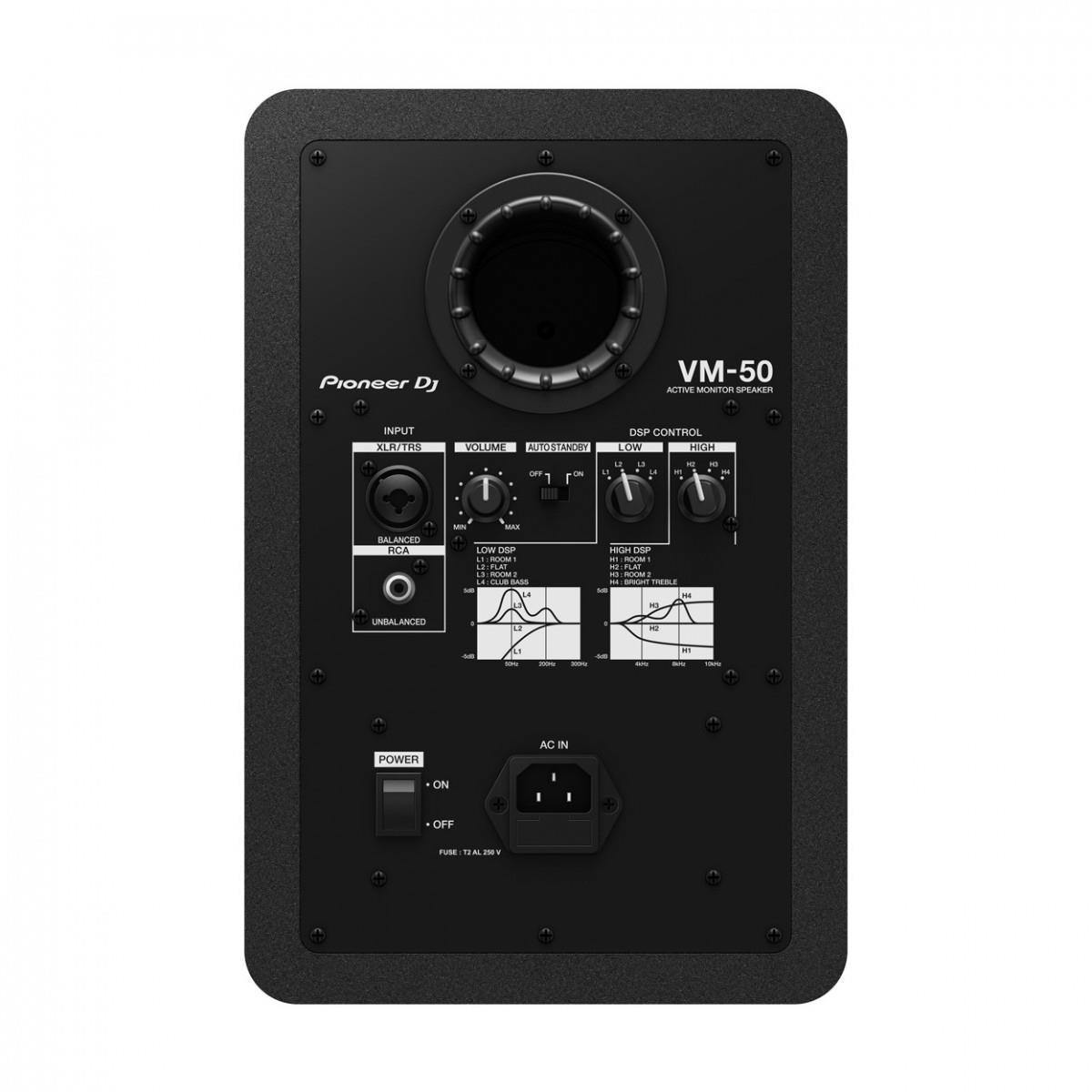 Pioneer VM-50 5" Active Monitor Speaker Black - DY Pro Audio