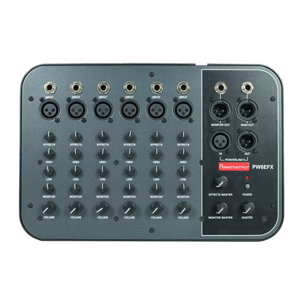 Powerwerks 6 Channel Mixer with Digital Effects - DY Pro Audio