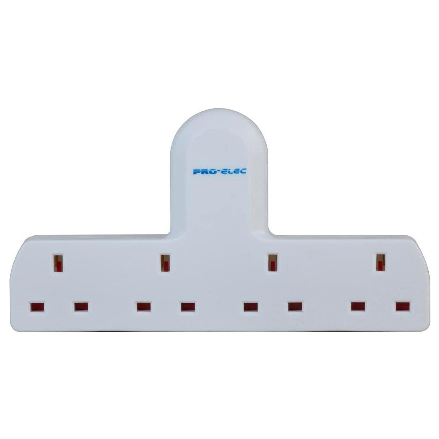 Pro Elec 4 Way Gang Extension Multi Plug In Mains Socket - DY Pro Audio