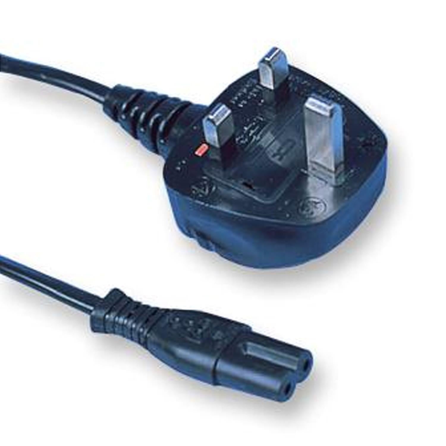Pro Elec UK Plug to Figure 9 IEC C7 Power Lead 2m - DY Pro Audio